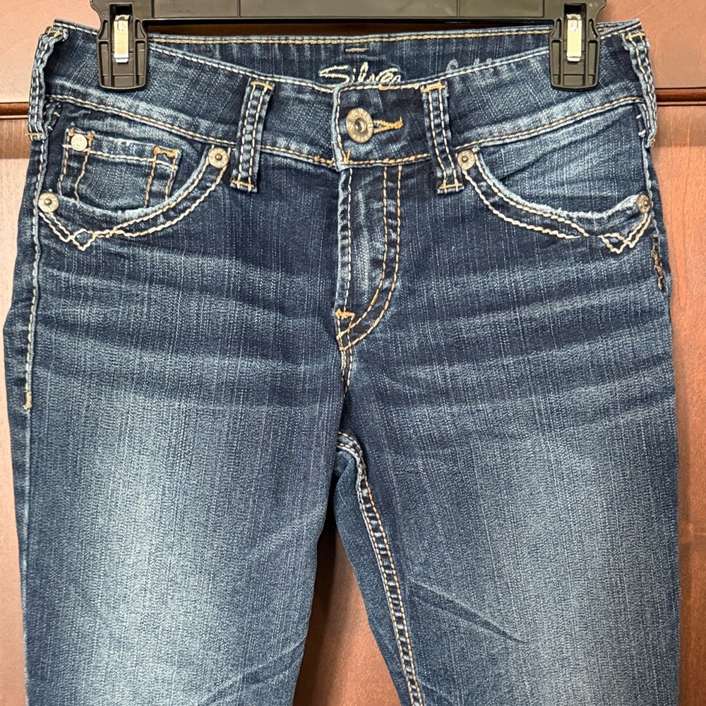 Silver Jeans Women’s Suki Dark Blue  Denim bootcut
